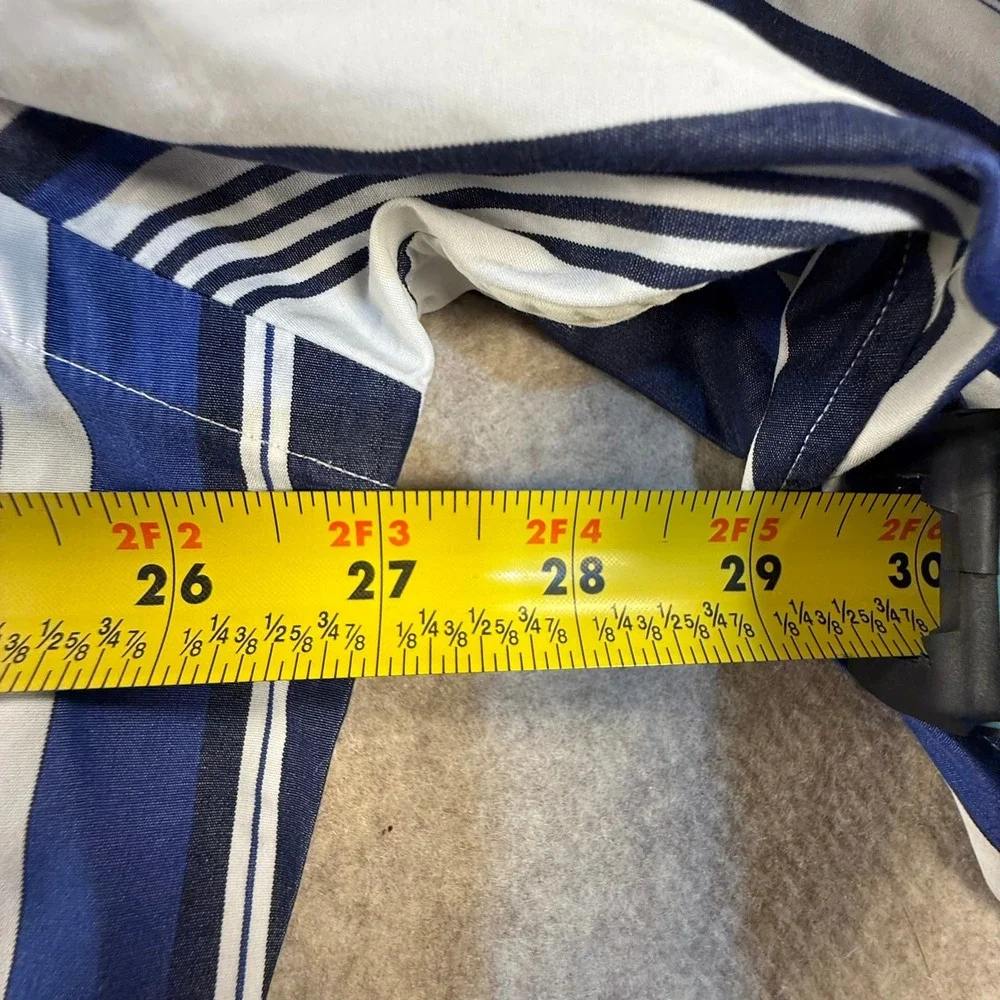 Polo Ralph Lauren Regent Classic Fit Stripe Button Down Shirt Blue White XL 17.5